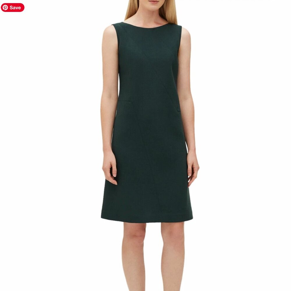 Lafayette148 Green 100% Wool Dress